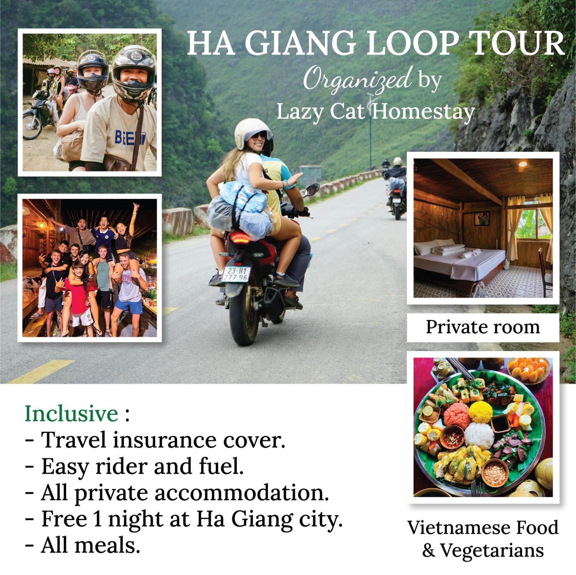 Lazy Cat Homestay - Motorbikes Rental & Tours Ha Giang Bagian luar foto